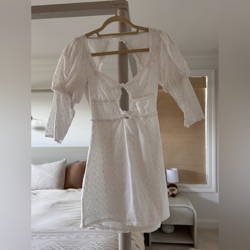 For Love And Lemons White Eyelet Dress